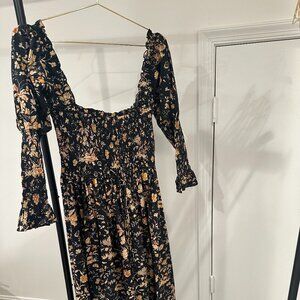 Doen Bijou Oak Bluffs Dress, Size Large, Navy/Black